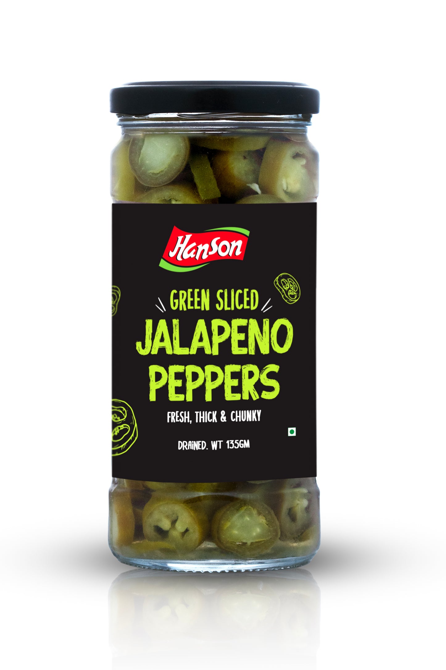 Green Sliced Jalapeño Peppers
